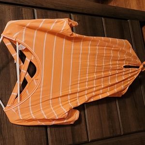 Coral top,  size small